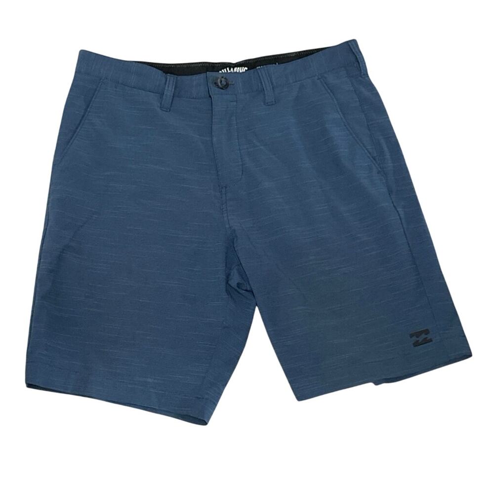 Men's Size 32 21" Billabong Hybrid Crossfire Submersibles Blue Shorts